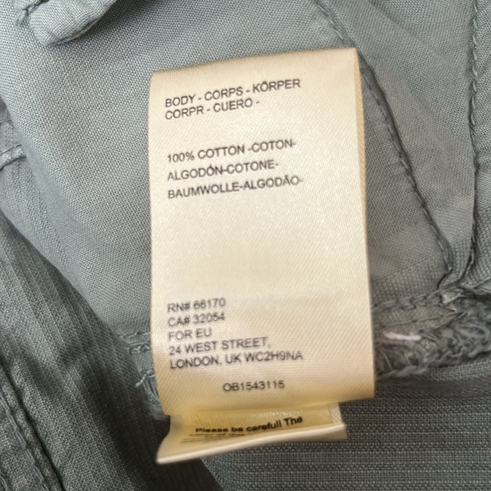 Free People Corduroy Mini Skirt Button Front High Rise Army Green Size 8 NWT - Picture 6 of 8